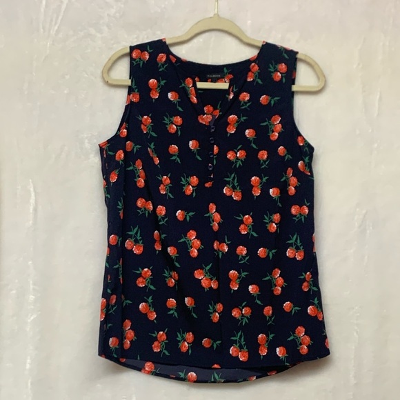 Talbots Floral Sleeveless Blouse - Picture 1 of 7
